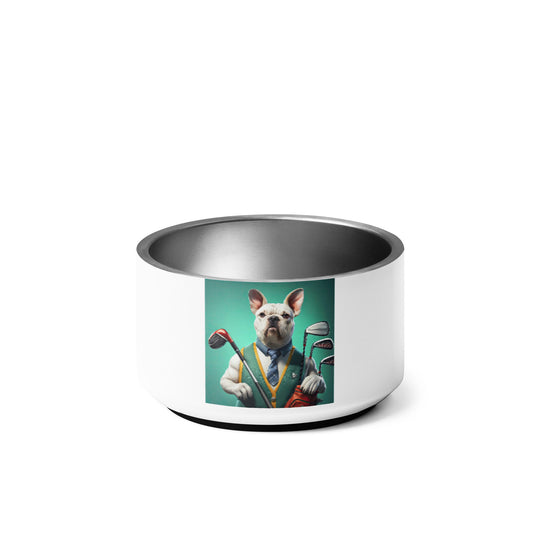 American Bulldog Golfer- Pet bowl