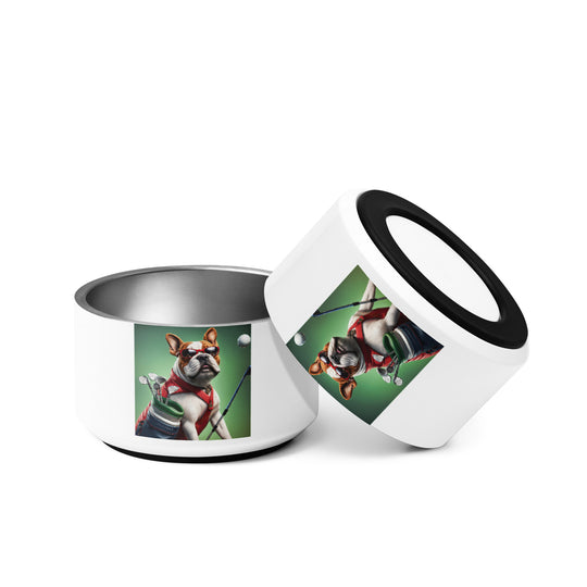 Bulldog Golfer- Pet bowl v2