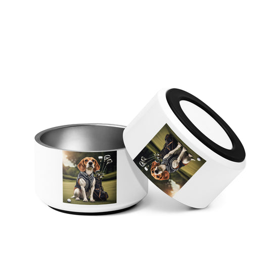 Beagle Golfer- Pet bowl