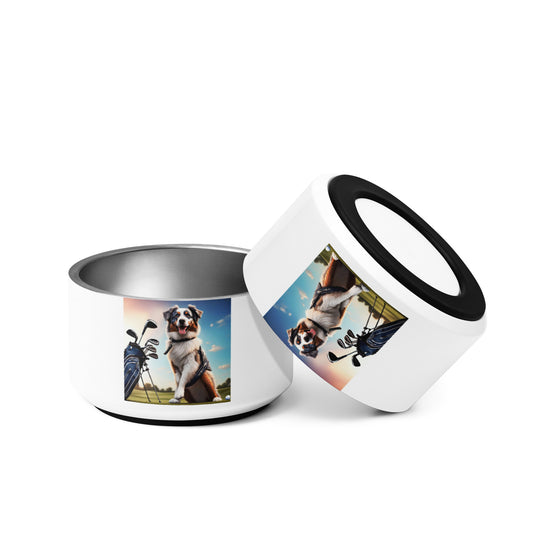 Australian Shepherd Golfer- Pet bowl