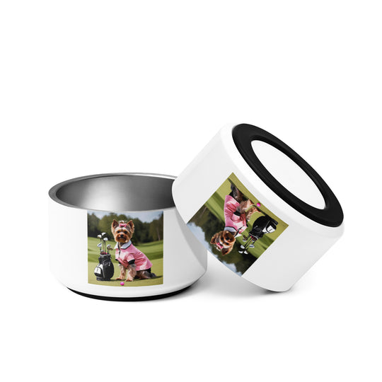 Yorkshire Terrier Golfer- Pet bowl v2