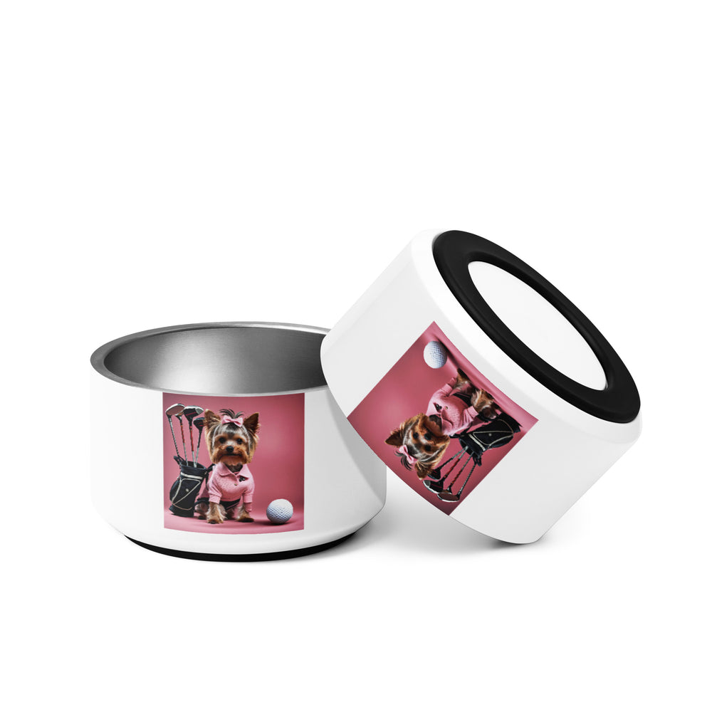 Yorkshire Terrier Golfer- Pet bowl