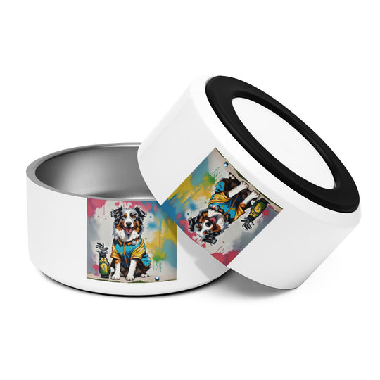 Australian Shepherd Golfer- Pet bowl v3