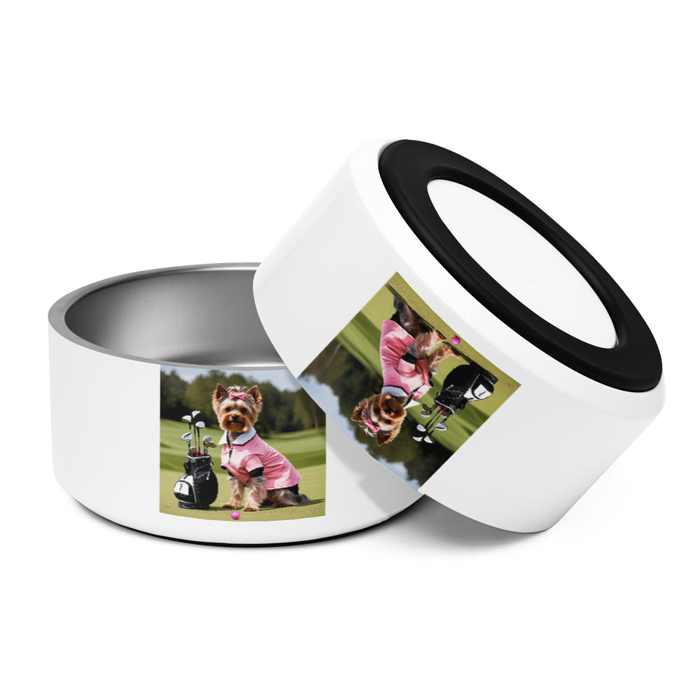Yorkshire Terrier Golfer- Pet bowl v2
