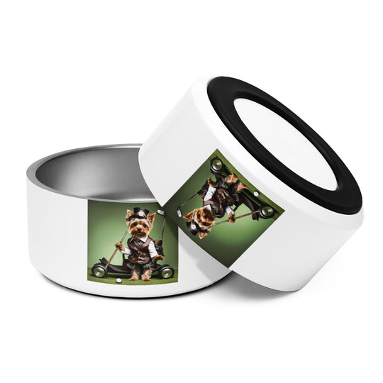 Yorkshire Terrier Golfer- Pet bowl v4
