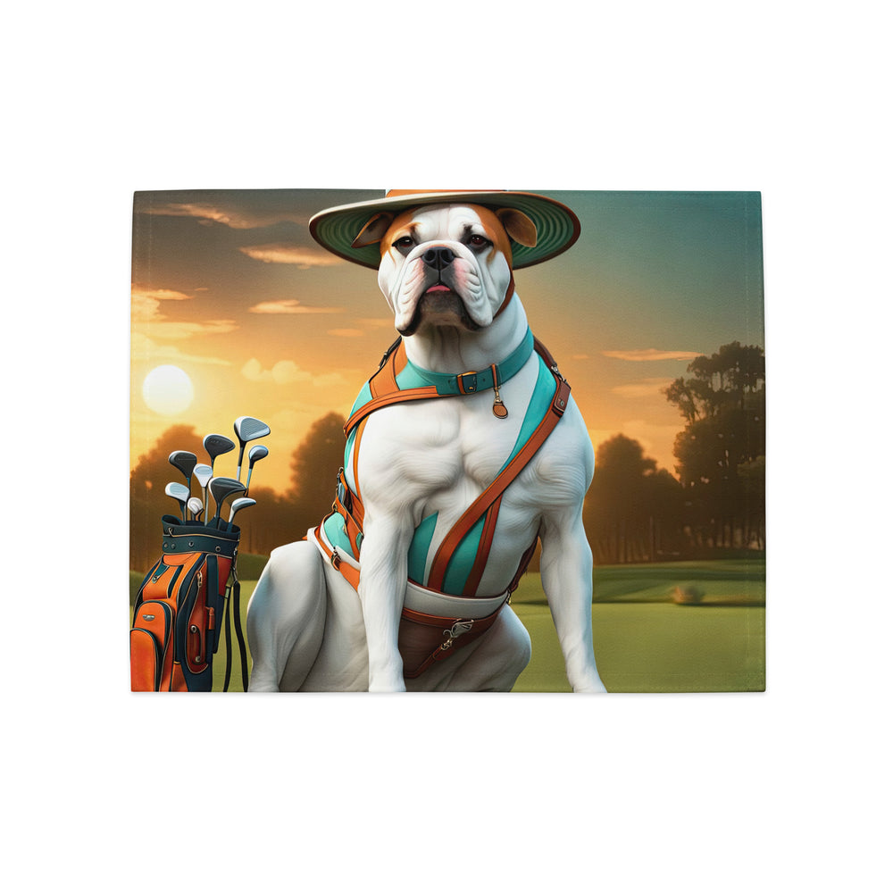 American Bulldog Golfer- Placemat Set