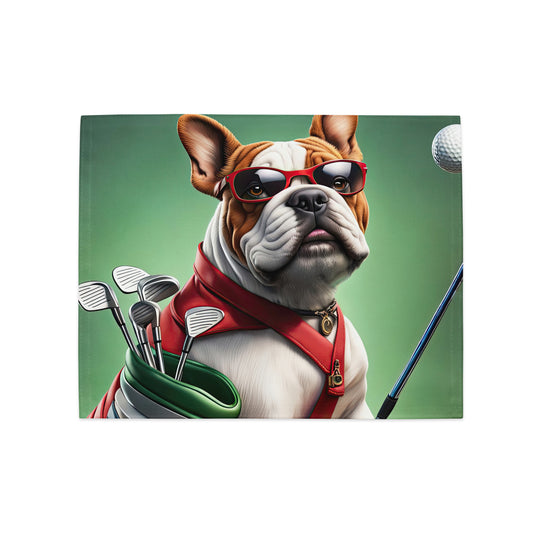 Bulldog Golfer- Placemat Set