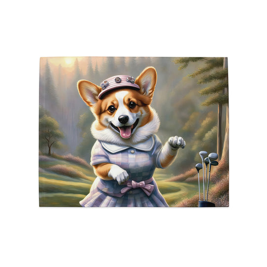 Pembroke Welsh Corgi Golfer- Placemat Set