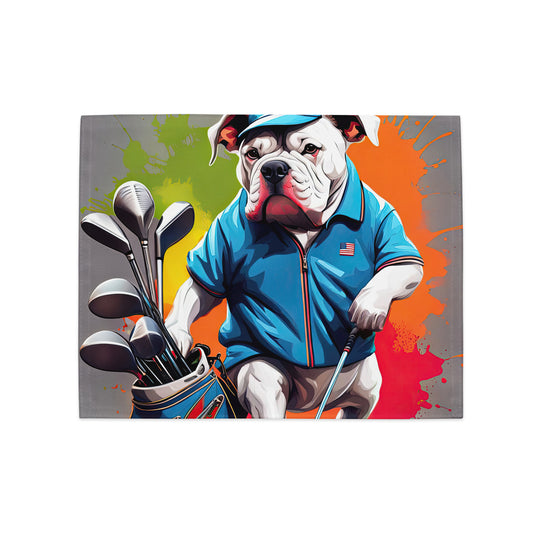 Bulldog Golfer- Placemat Set