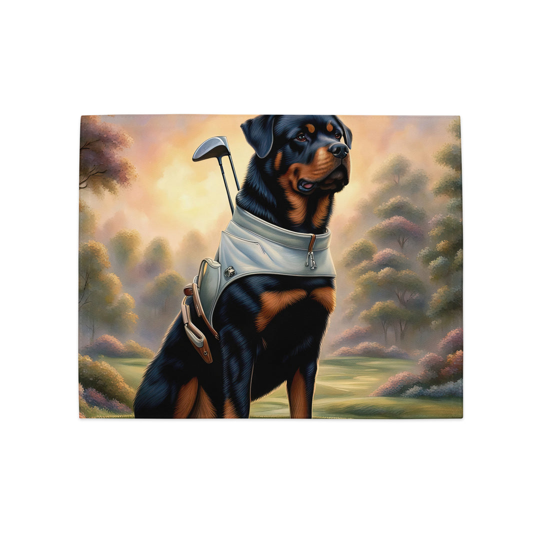 Rottweiler Golfer- Placemat Set