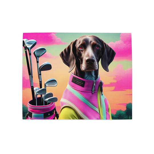 German Shorthaired Pointer Golfer- Placemat Set