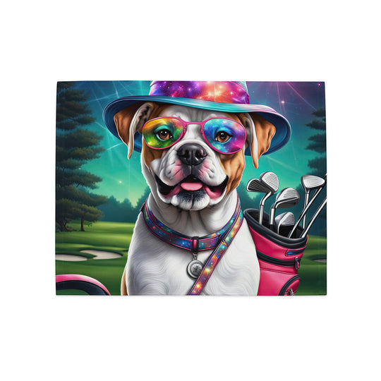 American Bulldog Golfer- Placemat Set