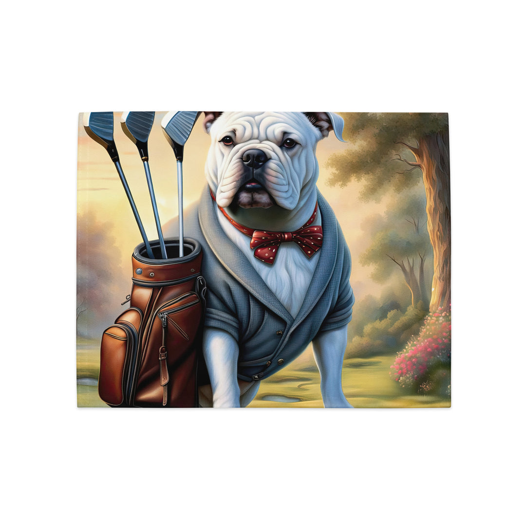 Bulldog Golfer- Placemat Set