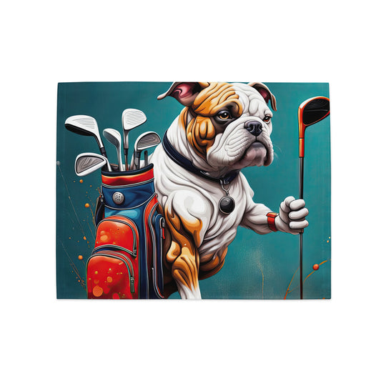 Bulldog Golfer- Placemat Set