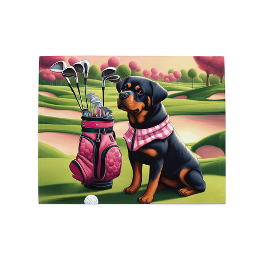 Rottweiler Golfer- Placemat Set