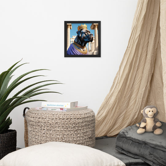 Framed photo paper poster-Cane Corso