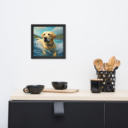 Framed photo paper poster-Labrador Retriever V2