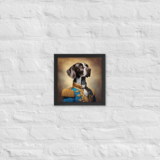 German Shorthaired Pointer- Framed photo paper poster v2