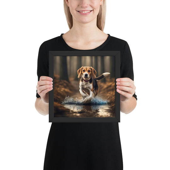 Beagle- Framed photo paper poster v3