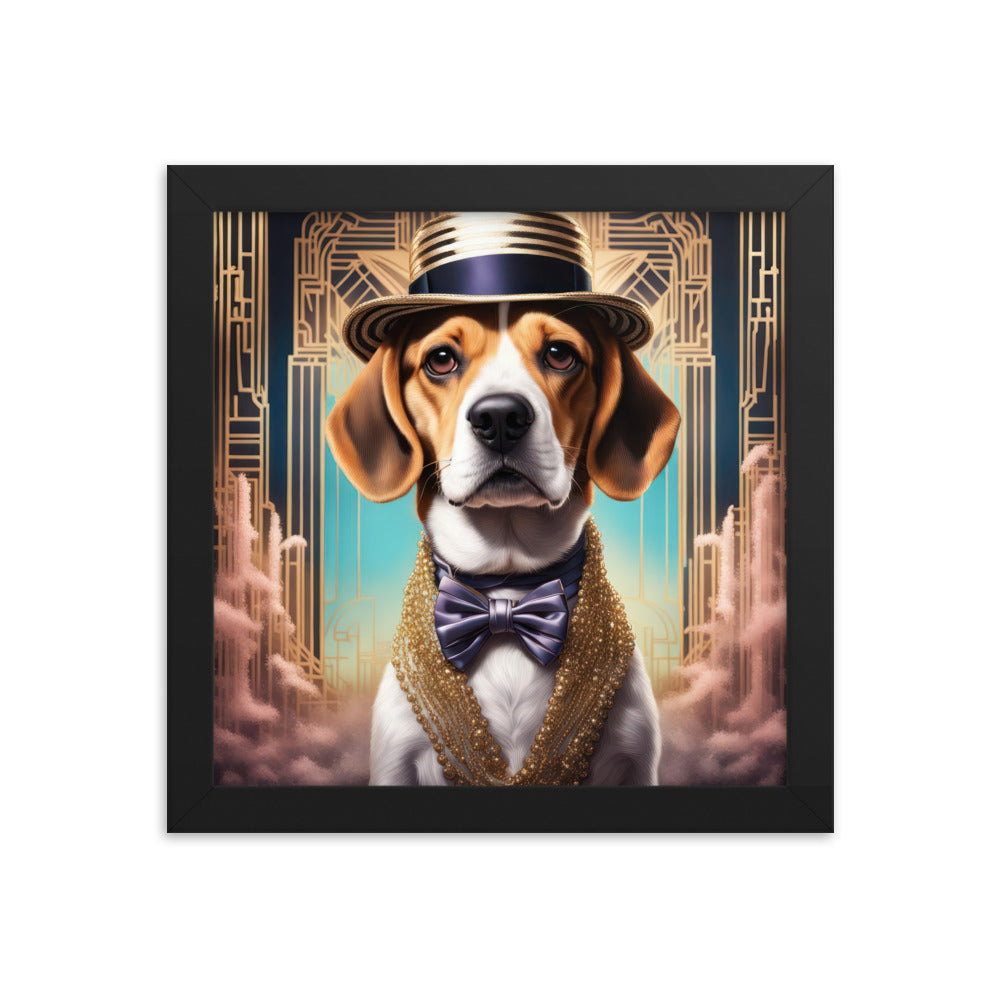 Beagle- Framed photo paper poster v2