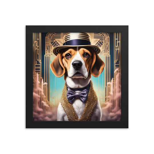 Beagle- Framed photo paper poster v2