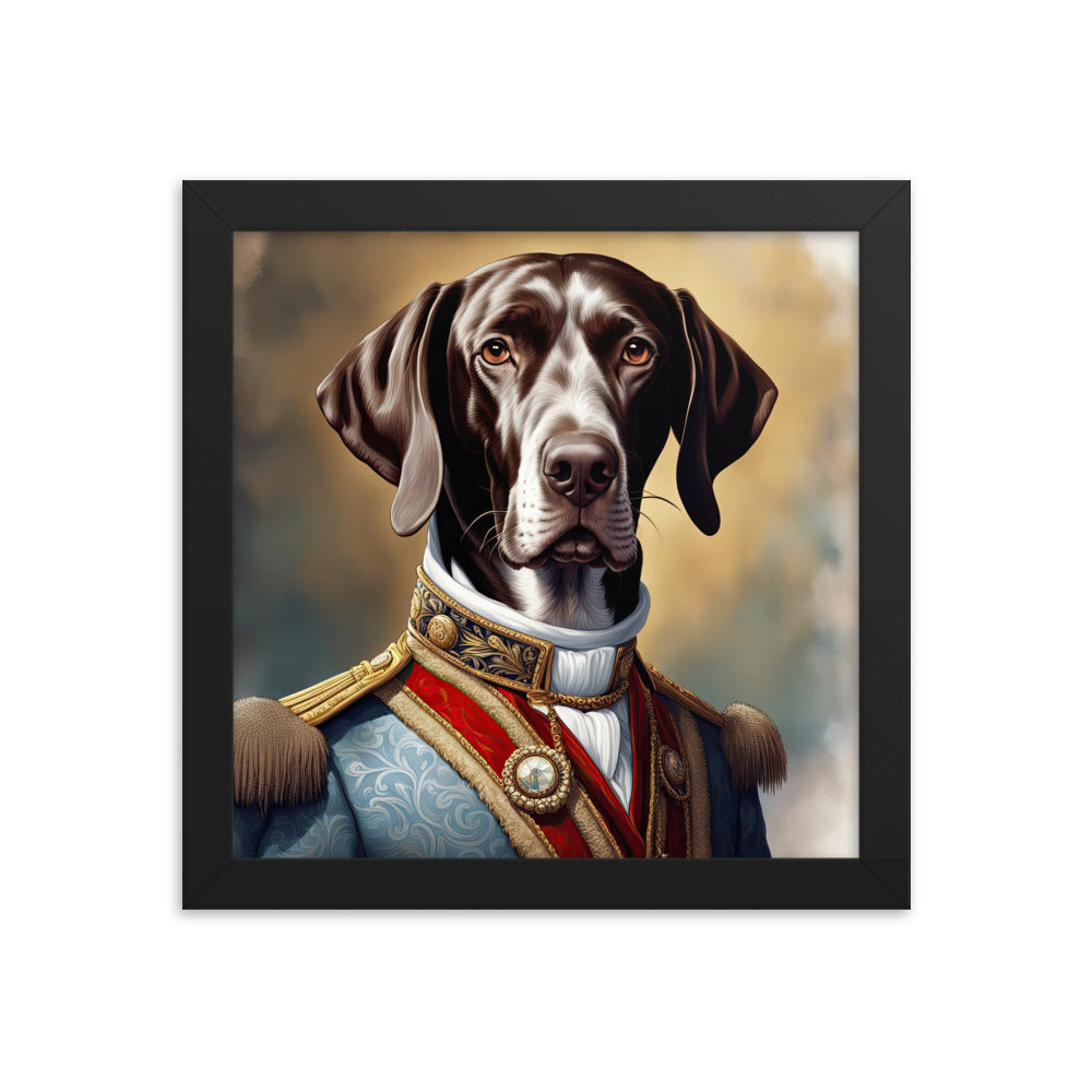 German Shorthaired Pointer- Framed photo paper poster v4