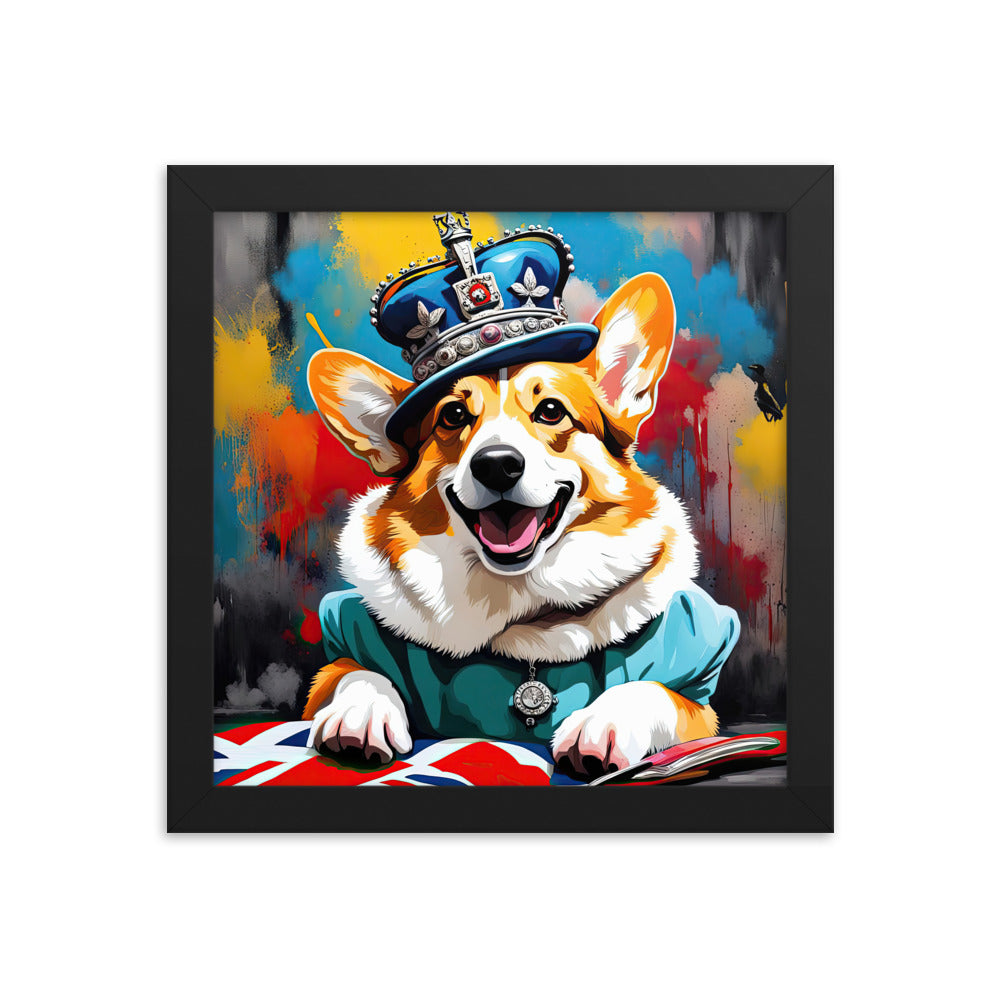 Pembroke Welsh Corgi- Framed photo paper poster v2