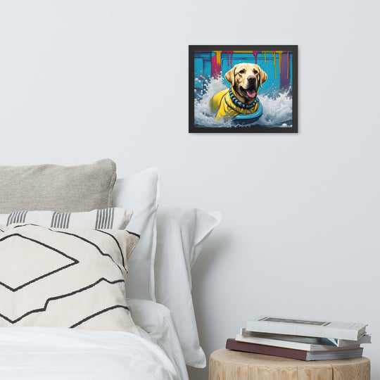 Framed photo paper poster-Labrador Retriever