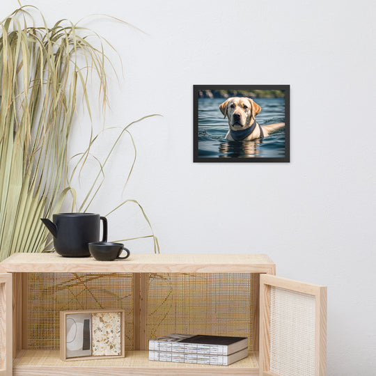 Framed photo paper poster-Labrador Retriever V3