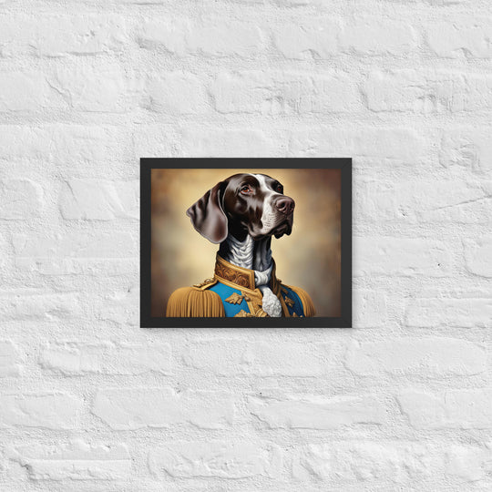 German Shorthaired Pointer- Framed photo paper poster v2