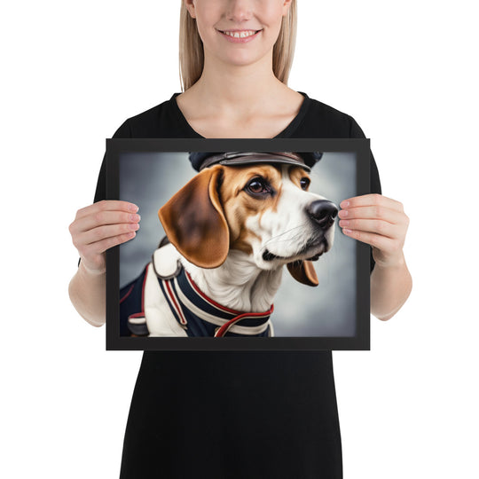 Beagle- Framed photo paper poster v4