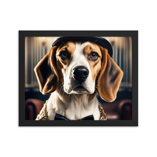 Beagle- Framed photo paper poster