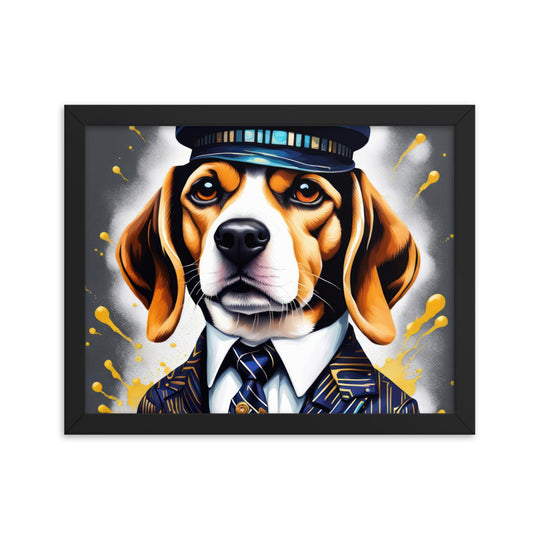 Beagle- Framed photo paper poster v5