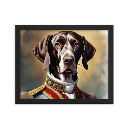 German Shorthaired Pointer- Framed photo paper poster v4