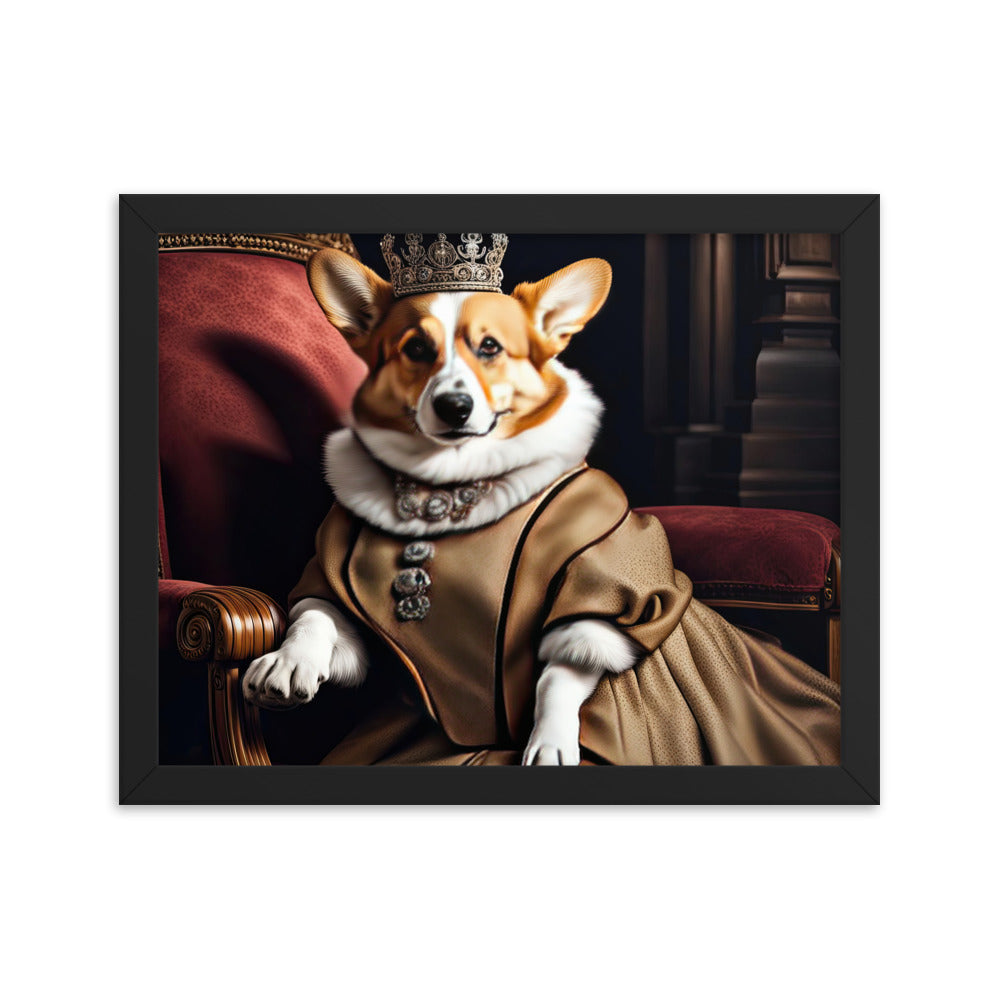 Pembroke Welsh Corgi- Framed photo paper poster