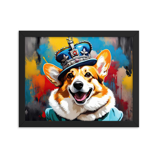 Pembroke Welsh Corgi- Framed photo paper poster v2