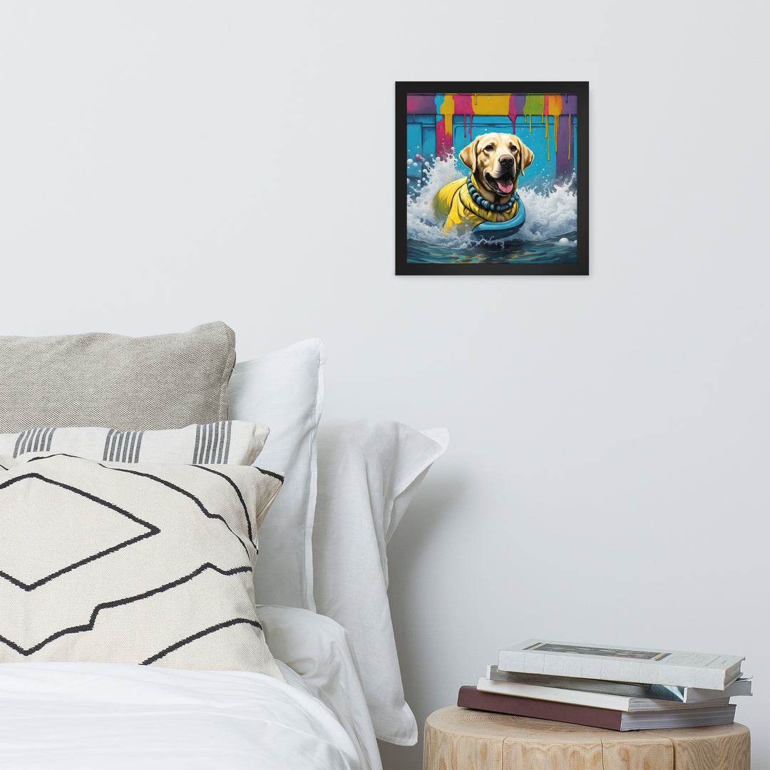 Framed photo paper poster-Labrador Retriever