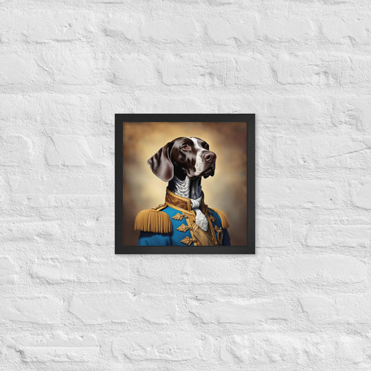 German Shorthaired Pointer- Framed photo paper poster v2