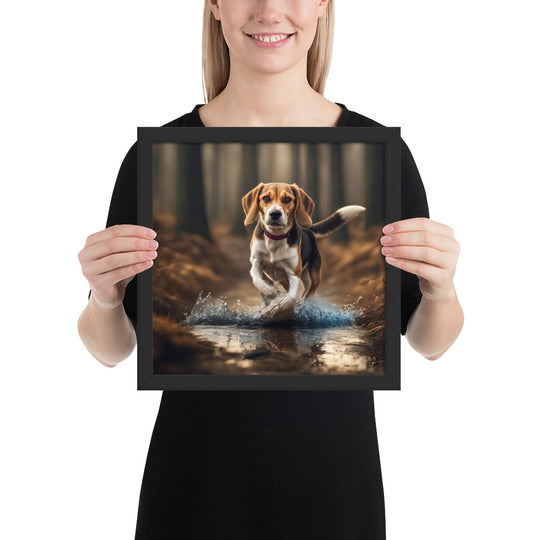 Beagle- Framed photo paper poster v3