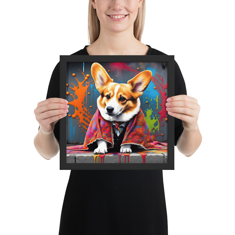 Pembroke Welsh Corgi- Framed photo paper poster v3