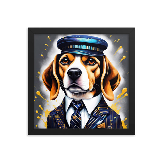 Beagle- Framed photo paper poster v5