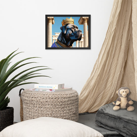 Framed photo paper poster-Cane Corso