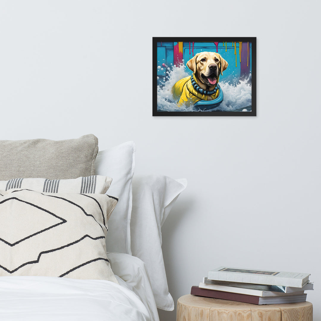 Framed photo paper poster-Labrador Retriever