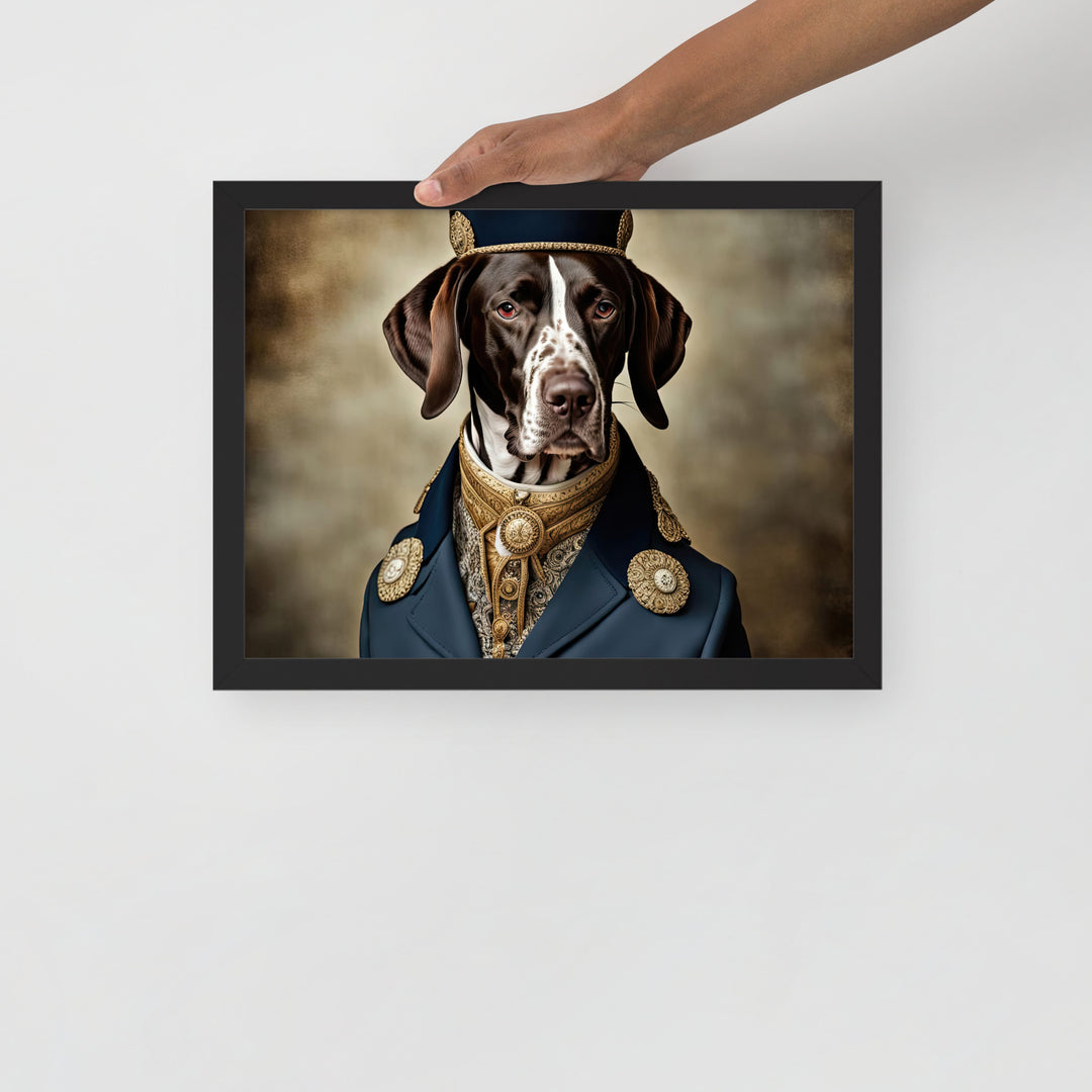 German Shorthaired Pointer- Framed photo paper poster v3