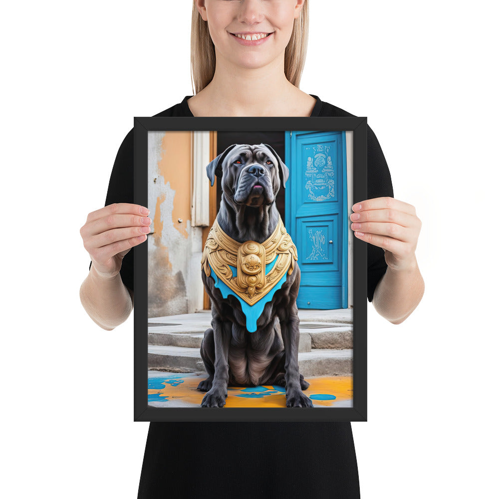 Framed photo paper poster-Cane Corso V2