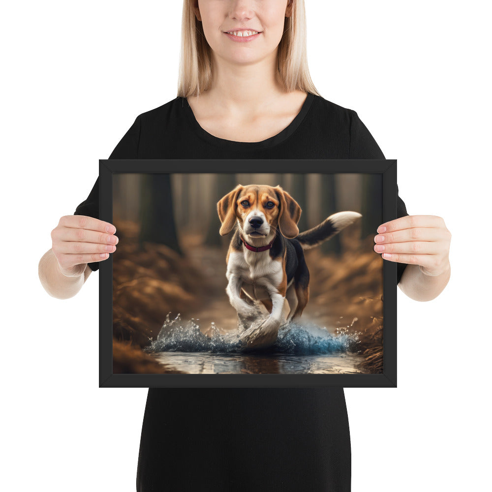 Beagle- Framed photo paper poster v3