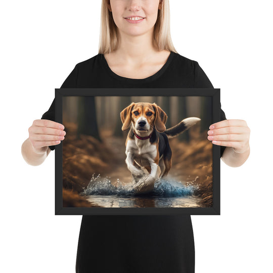 Beagle- Framed photo paper poster v3