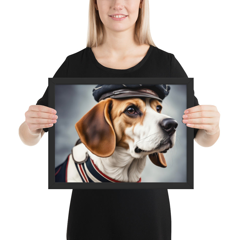 Beagle- Framed photo paper poster v4