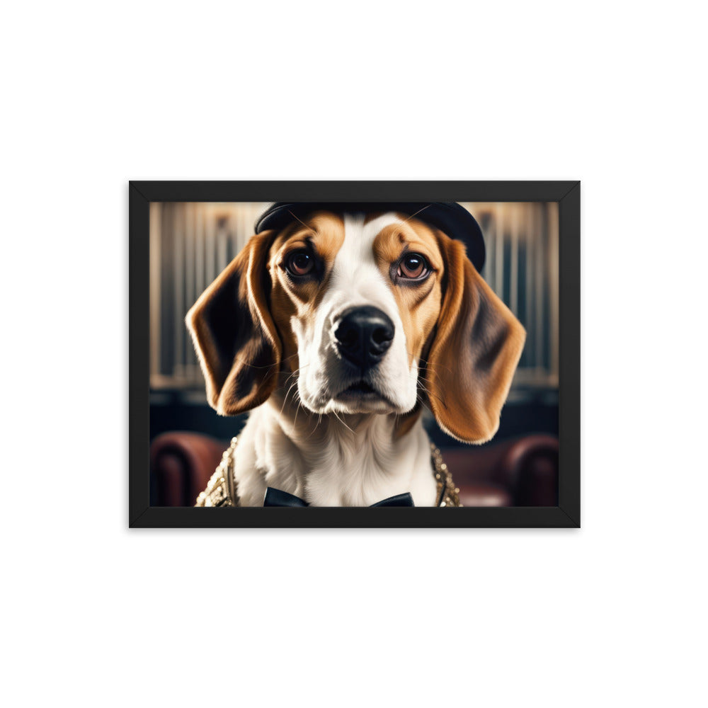 Beagle- Framed photo paper poster