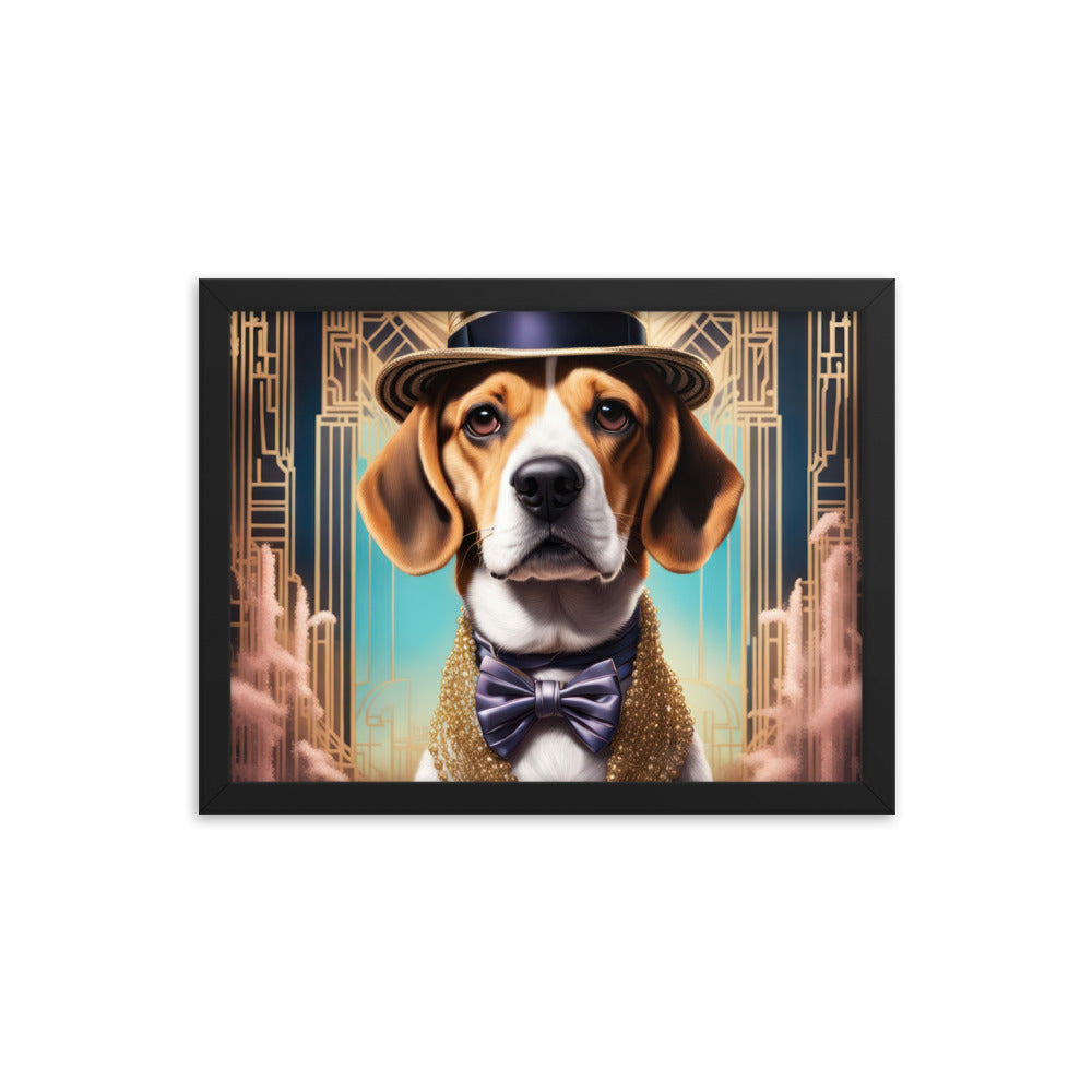 Beagle- Framed photo paper poster v2